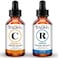 TruSkin Face Serum Duo &ndash; Retinol Serum for FaceVitamin C Serum &ndash; Anti Aging Skin Care Set for Women &ndash; Skin Care for Bright, Smooth,Firm Skin &ndash; 1 fl oz, 2 Bottles.