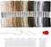 Pllieay 30 Skeins Friendship Bracelets Floss, Black to White Gradient Grey Embroidery Floss, Cross Stitch Threads with 6 Floss Bobbins, 2 Embroidery Needles and Needle Threader.
