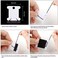 Pllieay 30 Skeins Friendship Bracelets Floss, Black to White Gradient Grey Embroidery Floss, Cross Stitch Threads with 6 Floss Bobbins, 2 Embroidery Needles and Needle Threader.