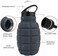 PenghaiYunfei Pomegranate Folding Water Bottle 580ml BPA Free Leak Proof Food Silicone Sports Bottle for Bike Sports Festival with CarabinerLeakproof Sports Bottle.