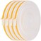Futuwi Foam Weather Stripping-4 Rolls, 1/4 Inch Wide X 1/8 Inch Thick Total 52 Feet Long, Adhesive Door Weatherstrip Foam Insulation for Windows(13ft x 4 Rolls.