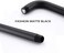 CANRAY Matt Black 16 Inch Shower Extension Arm, Rainfall Shower Head Arm with Flange, Stainless Steel.