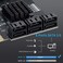 BEYIMEI PCIe 4X to 6 SATA Expansion Card, 6Gbps SATA3. 0 Controller with LED Indicator, 6 SATA Cables, 15 PIN Power Cable for Win10/8/7/XP/Vista/Linux.