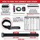 ENVISIONED Reusable Cinch Straps 3" x 72" - 4 Pack, Multipurpose Strong Gripping, Quality Hook and Loop Securing Straps (Black.