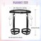 GEMILY Leather Waist Chains Belt Punk Black Body Harness Garter Rave Leg Harness Body Chains Belt Party Accessories for Women and Girls (1.