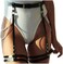 GEMILY Leather Waist Chains Belt Punk Black Body Harness Garter Rave Leg Harness Body Chains Belt Party Accessories for Women and Girls (1.