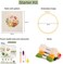 Pllieay Punch Needle Embroidery Starter Kits for Kids and Adults Beginners, Include Instructions, Punch Needle Fabric with Floral Pattern, Yarns, Embroidery Hoops and Threader Tools.