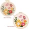 Pllieay Punch Needle Embroidery Starter Kits for Kids and Adults Beginners, Include Instructions, Punch Needle Fabric with Floral Pattern, Yarns, Embroidery Hoops and Threader Tools.