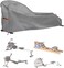 Aaaspark Rowing Machine Cover, Grey, Waterproof, Oxford Fabric, Fits Most Rowing Machines.
