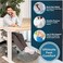 ComfiLife Foot Rest for Under Desk at Work &ndash; Adjustable Memory Foam Foot Rest for Office ChairGaming Chair &ndash; Ergonomic Design for BackHip Pain Relief (Gray.