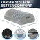 ComfiLife Foot Rest for Under Desk at Work &ndash; Adjustable Memory Foam Foot Rest for Office ChairGaming Chair &ndash; Ergonomic Design for BackHip Pain Relief (Gray.