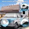 EXCELFU RV Windshield Cover Compatible with Ford Class C 1997-2023 RV Front Window Cover RV Motorhome Windshield Cover RV Window Shade Sunshade Cover Snow Cover with Mirror Cutouts.