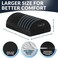 ComfiLife Foot Rest Under Desk for Office Use &ndash; Adjustable Height Memory Foam Foot Stool Under Desk for Office ChairGaming Chair &ndash; Ergonomic Under Desk Foot Rest for BackHip Pain Relief (Black.