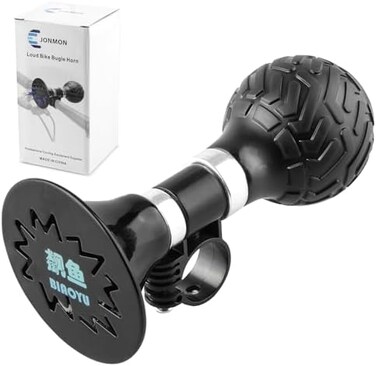 بوق دراجة COOLWHEEL JONMON، كرة مطاطية قابلة للضغط على شكل مهرج عتيق بقوة 120 ديسيبل، حلقة مكبر صوت للدراجات الهوائية للبالغين والأطفال.