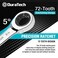 DURATECH Stubby Ratcheting Combination Wrench Set, SAE, 8-Piece, 5/16'' to 3/4'', CR-V Steel, with Rolling Pouch.