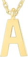 PAVOI 14K Gold Plated Initial NecklaceLetter Necklaces for Women.