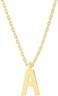 PAVOI 14K Gold Plated Initial NecklaceLetter Necklaces for Women.
