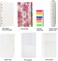 Nokingo A6 Refill Paper, 100 Sheets Lined Paper, 6 Hole Punched - 5 Binder Dividers, 3 PVC Pouches, 160 Colored Index Tabs, 1 Quick Page Finder, for Filofax Personal Planners, 3. 75 x 6. 75 Inch.