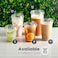 Fit Meal Prep [50 Pack] Disposable Strawless Plastic Cups with Lids - 24 Oz Clear Plastic Cups and Sippy Cups Lids, Perfect Eco-Friendly To Go Cups for Iced Coffee, Smoothies, Soda Party Drinks and Ca