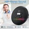 HOTT CD204 Portable CD Player, Personal Compact CD Player with Headphones, Anti-Skip/Shockproof for Home Travel and Car, Small Music CD Walkman with LCD Display for Adults Students Kids-Black.