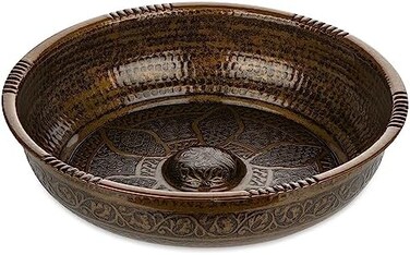 حوض حمام نحاسي تركي أصلي من Alisveristime (440 غرام (15.50 أونصة) مصنوع من الزنك (أصلي).