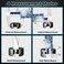 Qfun Digital Caliper, 0-6" Caliper Measuring Tool Extreme Accuracy IP54 Waterproof Electronic Vernier Caliper Stainless Steel Digital Micrometer with Extra Large LCD Screen.
