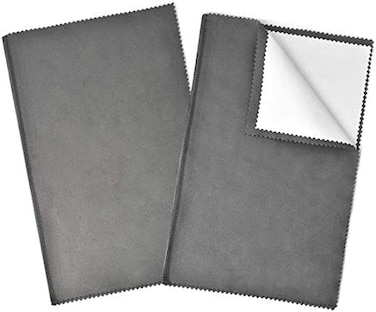 SEVENWELL 2pcs Jewelry Polishing Cleaning Cloth Large 10'' x 12'' for Sterling Silver Jewelry Gold, Diamond, Platinum, Precious Stones, Coins.