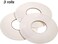 Zonon 3 Rolls Double Sided Foam Tape White PE Roll Foam Tape Double Faced Sponge Adhesive Mounting Tape (1/8 Inch by 50 Feet.