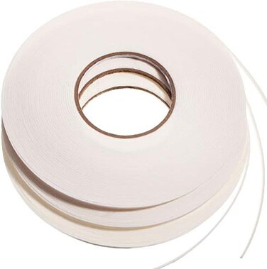 Zonon 3 Rolls Double Sided Foam Tape White PE Roll Foam Tape Double Faced Sponge Adhesive Mounting Tape (1/8 Inch by 50 Feet.