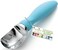 Spring Chef Ice Cream Scoop with Soft Grip Handle, Professional Heavy Duty Sturdy Scooper, Premium Kitchen Tool for Cookie Dough, Gelato, Sorbet, Aqua Sky.