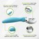 Spring Chef Ice Cream Scoop with Soft Grip Handle, Professional Heavy Duty Sturdy Scooper, Premium Kitchen Tool for Cookie Dough, Gelato, Sorbet, Aqua Sky.