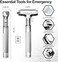 WONDER POINT Premium Car Glass Breaker with Seat Belt Cutter - Automotive Safety Hammer - Emergecy Escape Tool, Car Autoaccessory Metal Window Hammer, Vehicle Hard Aluminium Alloy Head Design.
