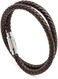 globi Leather Bracelet For MenGenuine Wrap Braided Leather Cuff Bangle Bracelet with Magnetic Stainless Steel Clasp For Men/Women.