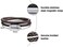 globi Leather Bracelet For MenGenuine Wrap Braided Leather Cuff Bangle Bracelet with Magnetic Stainless Steel Clasp For Men/Women.
