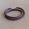 globi Leather Bracelet For MenGenuine Wrap Braided Leather Cuff Bangle Bracelet with Magnetic Stainless Steel Clasp For Men/Women.