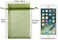 HRX Package 100pcs Organza Drawstring Bags Olive Green, 4 x 6 inch Candy Mesh Gift Bags Jewelry Pouches Small Christmas Sachet.