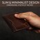 FOXHACKLE Leather Credit Card Wallet for Men and Women, Thin Bifold RFID Blocking Wallet, Slim Front Pocket Minimalist Card Holder Wallet, Small Card Case.