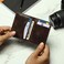 FOXHACKLE Leather Credit Card Wallet for Men and Women, Thin Bifold RFID Blocking Wallet, Slim Front Pocket Minimalist Card Holder Wallet, Small Card Case.