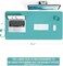 YSAGi Non-Slip Desk Pad, Waterproof PVC Leather Desk Table Protector, Ultra Thin Large Mouse Pad, Easy Clean Laptop Desk Writing Mat for Office Work/Home/Decor(Green Blue, 35. 4" x 17".