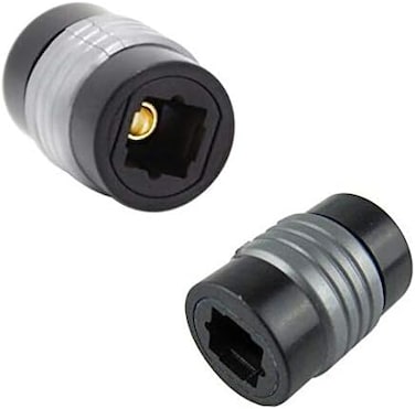 Accessonico Fiber Optic Cable Extender Female to Female Optical Toslink Digital Audio Extension Cable Coupler Connector Adapter (2 Pack.