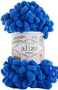 Alize 4 skn/Ball Puffy Baby Big Loop Blanket Yarn 100% Micropolyester Soft Yarn 400gr 39. 3 yds (141-Royal Blue.