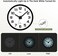 WallarGe Night Light Wall Clock for Bedroom - Silent Luminous Big Wall Clock Glow in The Dark, Battery Operated for Living Room/Kitchen, Easy to Read Large Digital Display, 12 Inch.