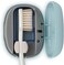 NewWay Mini Toothbrush Sterilizer Cover Rechargeable Travel Toothbrush Case with Holder for Houshold and Traving or Business Trip Blue.