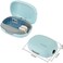 NewWay Mini Toothbrush Sterilizer Cover Rechargeable Travel Toothbrush Case with Holder for Houshold and Traving or Business Trip Blue.