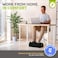ErgoFoam Adjustable Foot Rest for Added Height - Mesh Orthopedic Teardrop Design - Large Premium Under Desk Foot Rest - Most Comfortable for Lumbar, Back, Knee Pain (Black.