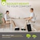 ErgoFoam Adjustable Foot Rest for Added Height - Mesh Orthopedic Teardrop Design - Large Premium Under Desk Foot Rest - Most Comfortable for Lumbar, Back, Knee Pain (Black.