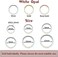 PEAKLINK 16G 18G 316L Stainless Steel CZ/OPAL Septum Piercing Septum Clicker Ring Hinged Nose Ring Daith Earrings Conch Piercing Jewelry Helix Cartilage Tragus Lobe Belly Hoop Earring.