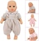 DC-BEAUTIFUL 6 Set Clothes Gift for Infant, Girl Baby, 14 Inch -18 Inch Includes Doll Outfits Dress Hat Socks, Total 14 Pcs Onesies Clothes Pajamas Costumes.