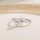 EAMTI 1. 5CT 925 Sterling Silver Wedding Band Teardrop Bridal Rings Sets Halo Cubic Zirconia Solitaire Promise Engagement Rings for Women Size 3-13.