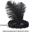 Tongcloud 12pcs 1920s Flapper Headband, Costume Flapper Headpiece for Women, Feather Headband for Gatsby Theme Party.